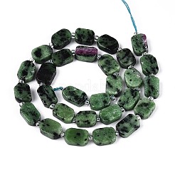 Natural Ruby in Zoisite Beads Strands&nbsp;G-T138-26A-09