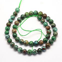 Natural Chrysocolla Beads Strands&nbsp;G-E363-01-10mm