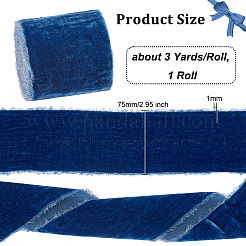Flat Velvet Ribbons&nbsp;OCOR-WH0078-91A-06