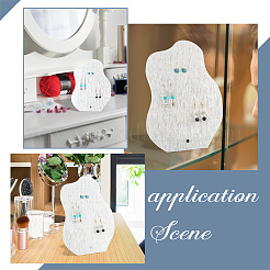 Water Ripple Acrylic Earring Display Stands&nbsp;EDIS-WH0015-06