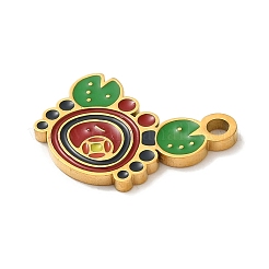 Ion Plating(IP) 304 Stainless Steel Enamel Pendants&nbsp;STAS-Q301-11G