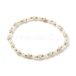 Natural Rainbow Moonstone & Lapis Lazuli Beaded Stretch Bracelets Sets&nbsp;BJEW-JB06255-03