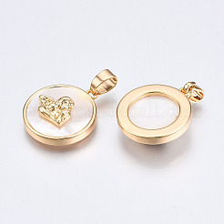 Natural Sea Shell Pendants&nbsp;KK-Q277-013-NF