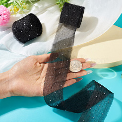2Rolls Polyester Hot-fix Rhinestone Raw Edges Ribbon&nbsp;OCOR-TA0003-95I