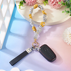 Cotton Braided Flower Pendant Decorations&nbsp;AJEW-TAC0030-032G-12