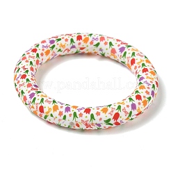 Floral Silicon Beads&nbsp;SL-CBAC986-01C