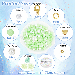 DIY Glow in the Dark Bracelet Necklace Making Kit&nbsp;DIY-NB0009-25