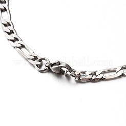 Tarnish Resistant 304 Stainless Steel Figaro Chains Jewelry Sets&nbsp;SJEW-O030-01