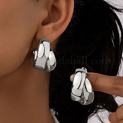 Alloy Two-layer Hoop Earrings&nbsp;FS-WG81E20-02