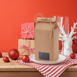 Folding Kraft Paper Box with Visible Window&nbsp;CON-WH0087-98