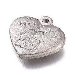 Non-Tarnish Valentine's Day 304 Stainless Steel Pendants&nbsp;STAS-Z007-08