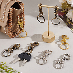 18Pcs 3 Colors Iron Swivel Clasps with Key Rings&nbsp;HJEW-PH0001-79