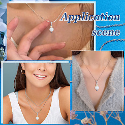 2Pcs 925 Sterling Silver Rhinestone Pendant Bails&nbsp;FIND-ME0001-74A