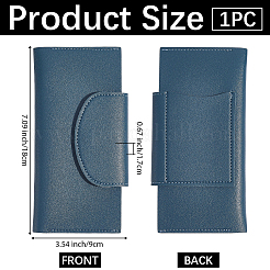 Rectangle PU Leather Credit Card Wallets&nbsp;AJEW-WH20054-291G