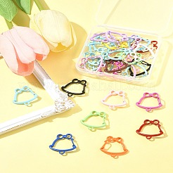 30Pcs Spray Paint Alloy Spring Gate Rings&nbsp;FIND-FS0004-03