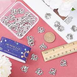 60Pcs Tibetan Style Alloy Message Charms&nbsp;FIND-SC0007-14