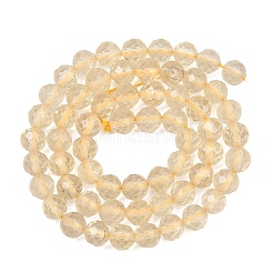 Natural Lemon Quartz(Heated) Beads Strands&nbsp;GG-NH0007-A01-01