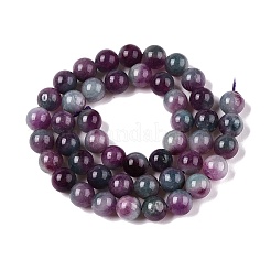 Dyed Natural White Jade Beads Strands&nbsp;G-T138-8mm-210-10