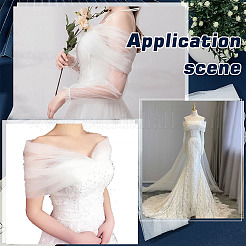 Bride Polyester Gauze Tippet&nbsp;AJEW-WH0314-878A
