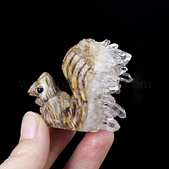 Natural Quartz Crystal Squirrel Display Decorations&nbsp;PW-WGB5C26-01