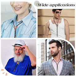 2Pcs 2 Styles Adjustable Vintage PU Leather Bolo Tie&nbsp;NJEW-GF0001-13R