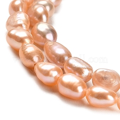 Natural Cultured Freshwater Pearl Beads Strands&nbsp;PEAR-E016-087