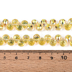 Transparent Electroplate Glass Beads Strands&nbsp;EGLA-F152A-FR01-01