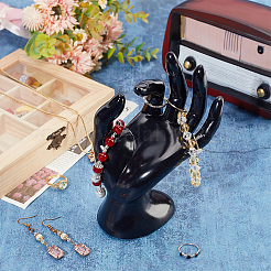 Plastic Mannequin Hand Jewelry Display Holder Stands&nbsp;RDIS-WH0009-013A-WH