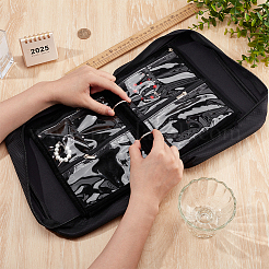 Polyester Jewelry Organizer Bags with Handles and PVC Sheet Inside&nbsp;AJEW-WH0348-779