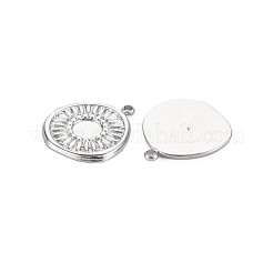 304 Stainless Steel Pendant Enamel Settings&nbsp;STAS-N097-161P