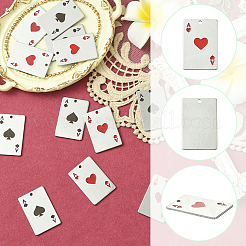 12Pcs 2 Styles 304 Stainless Steel Enamel Pendants&nbsp;STAS-SC0010-60