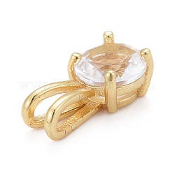 Brass Micro Pave Cubic Zirconia Pendants&nbsp;KK-P192-04-G06