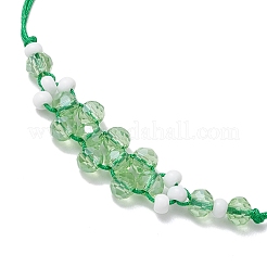 Electroplate Glass Beaded Braided Bead Bracelets&nbsp;BJEW-MZ00183-04