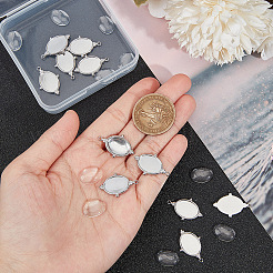 DIY Blank Oval Pendant Making Kit&nbsp;DIY-UN0005-07