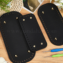 3Pcs 3 Styles PU Leather Knitting Crochet Bags Nail Bottom Shaper Pad&nbsp;DIY-CL0002-15