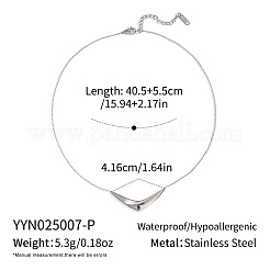 Minimalist 304 Stainless Steel V-shaped Pendant Necklaces&nbsp;AK1762-2