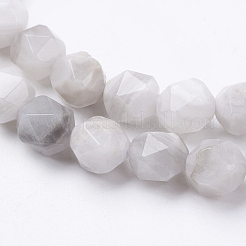 Natural White Crazy Lace Agate Beads Strands&nbsp;G-J376-14-8mm