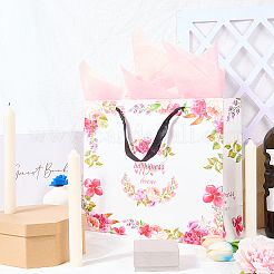 1Pc Flower Printed Paper Bags&nbsp;ABAG-SP0001-14B