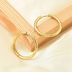 PVD Vacuum Plating 304 Stainless Steel Huggie Hoop Earrings for Women&nbsp;EJEW-F280-07H-G