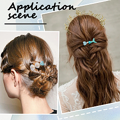 2 Bags 2 Styles Resin & Alloy Alligator Hair Clips&nbsp;AJEW-CY0001-39D