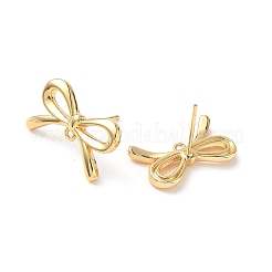 Brass Stud Earring Findings&nbsp;KK-D504-02G