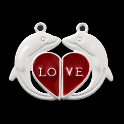 Spray Painted Alloy Enamel Magnetic Clasps&nbsp;PALLOY-Q461-05