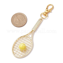2Pcs 2 Colors Tennis Racket Alloy Pendant Decorations&nbsp;HJEW-JM02820
