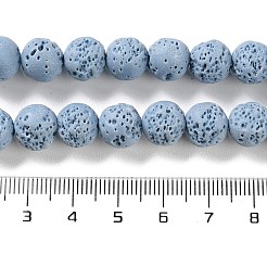 Synthetic Lava Rock Dyed Beads Strands&nbsp;G-H311-08C-06