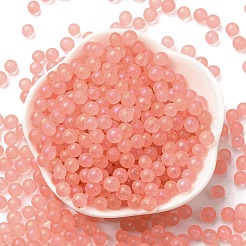 Luminous Glow in the Dark Transparent Glass Round Beads&nbsp;GLAA-F124-B04