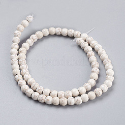 Synthetic Magnesite Beads Strands&nbsp;TURQ-6D-07