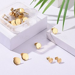 24Pcs 3 Size PVD Vacuum Plating 304 Stainless Steel Stud Earring Findings&nbsp;STAS-ZZ0001-06G