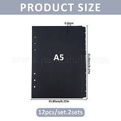 Plastic Notebook Index Divider Sheets&nbsp;OFST-WH0002-54A