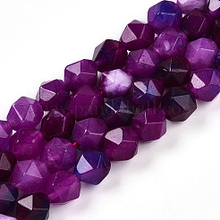 Dyed Natural White Jade Beads Strands&nbsp;G-T139-8mm-45L