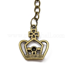 Tibetan Style Alloy Keychains&nbsp;KEYC-WH0025-026